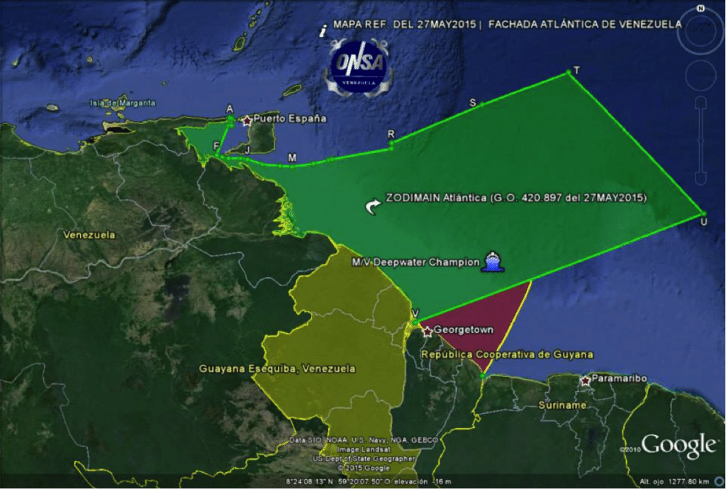 Guyana Venezuela sea