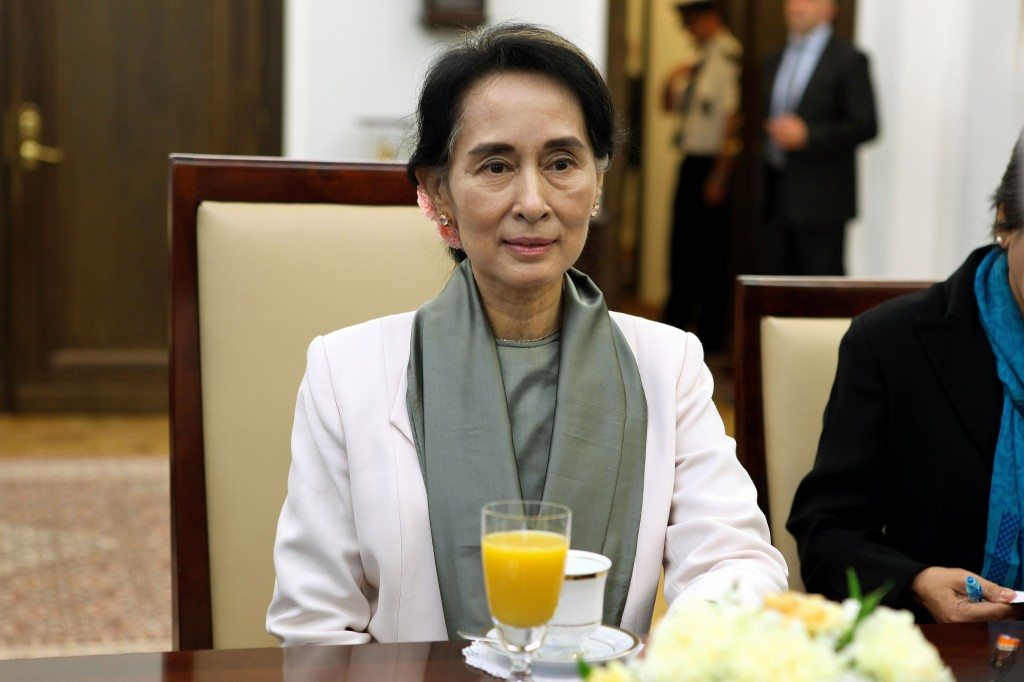 Aung San Suu Kyi, leader of Myanmar.