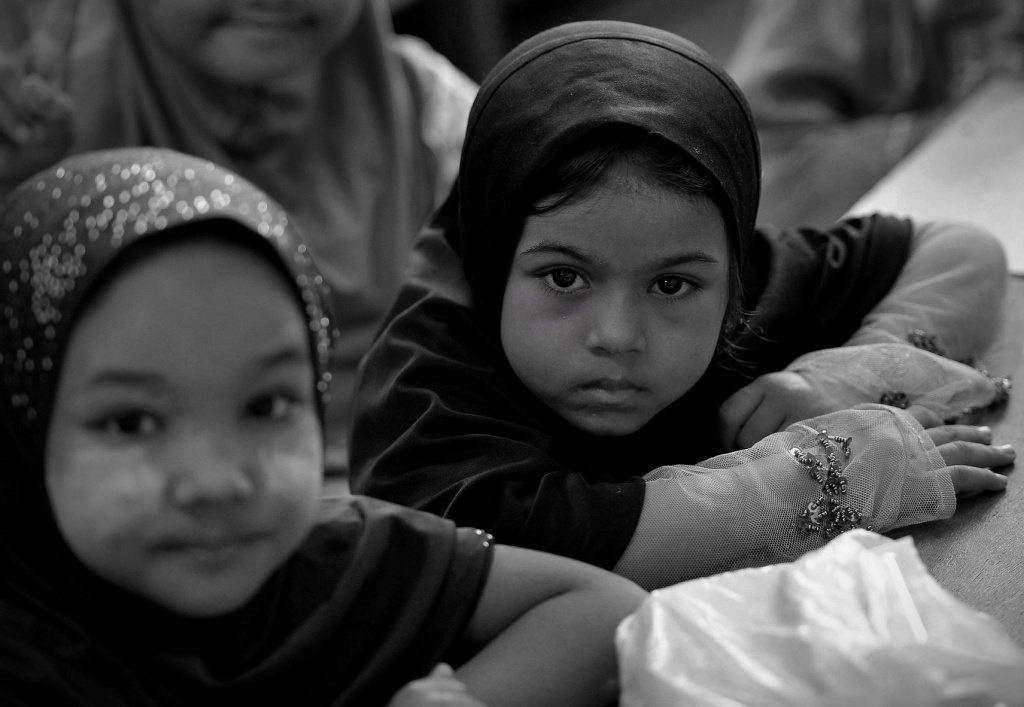 Rohingya orphans in Malaysia.