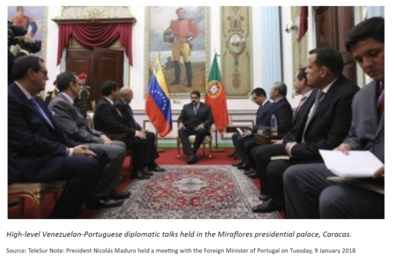 Caracas talks venezuela portugal