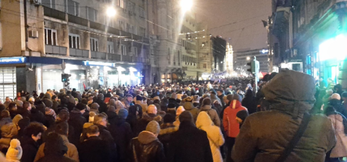 Serbia takes to the streets