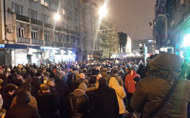Serbia takes to the streets
