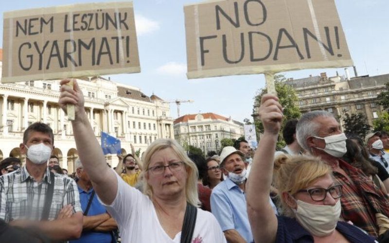 Hungarians protest encroaching Chinese Influence